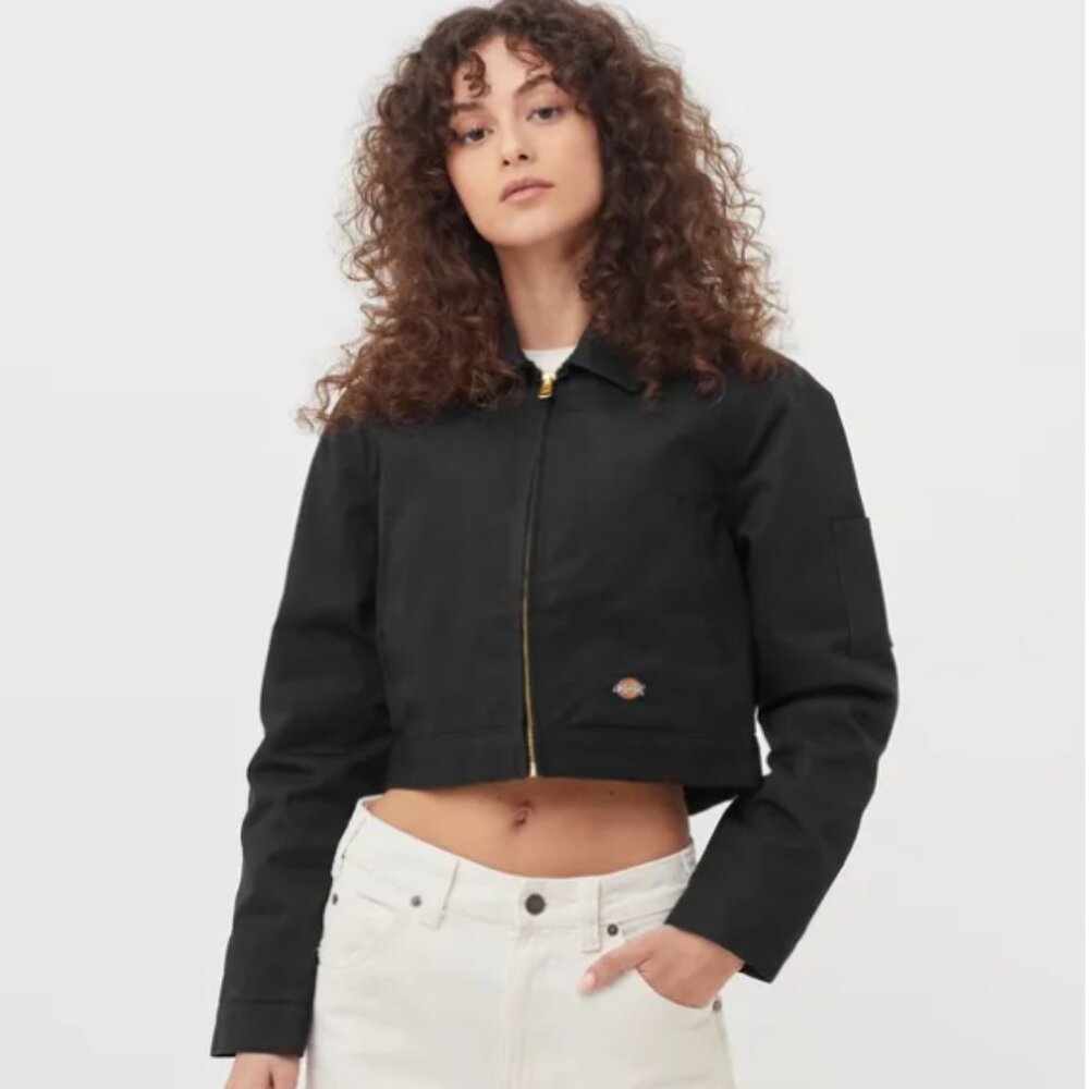 DICKIESWMNS LINED EISENHOWER CROPPED REC JACKET